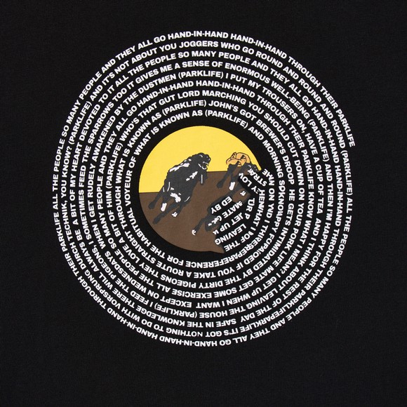 Weekend Offender Mens Black Wansdown Spiral Dog Logo T-Shirt main image