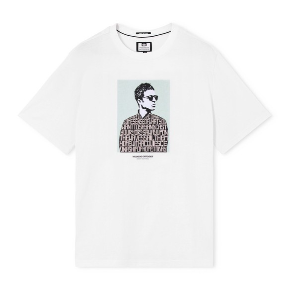 Weekend Offender Mens White Camden Graphic T-Shirt