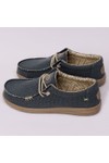 Hey Dude Mens Blue Wally Braided Shoe