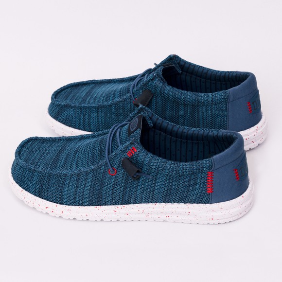 Hey Dude Mens Blue Wally Stretch Sox main image