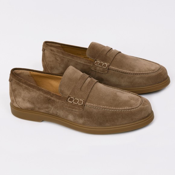 Loake Mens Beige Lucca Apron Loafer