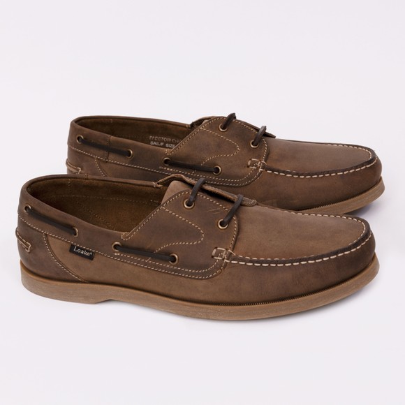 Loake Mens Brown Padstow Boat Shoe
