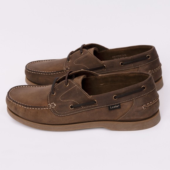 Loake Mens Brown Padstow Boat Shoe main image
