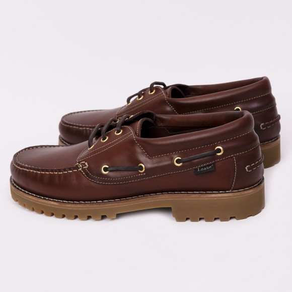 Loake Mens Brown 523 Heavy Deck Shoe main image