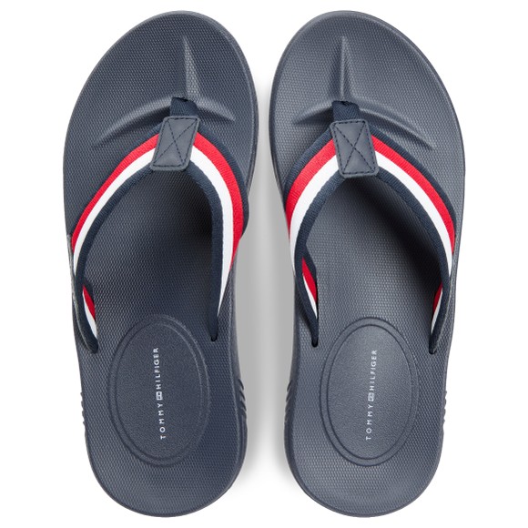 Tommy Hilfiger Mens Blue Moulded Flip Flop