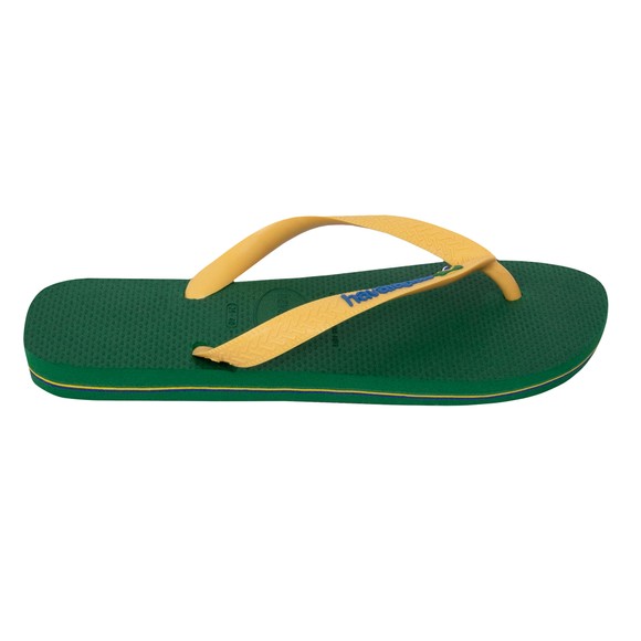 Havaianas Unisex Green Brazil Logo Flip Flop