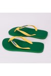 Havaianas Unisex Green Brazil Logo Flip Flop