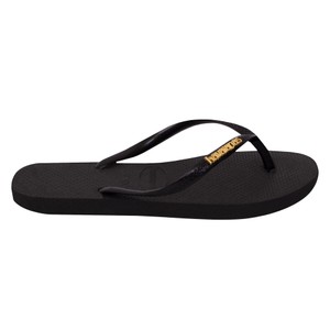 Slim Logo Metallic Flip Flop