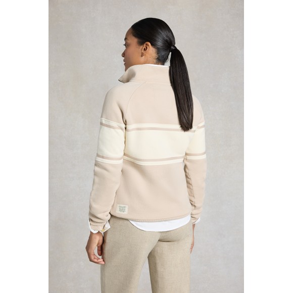 Holland Cooper Womens Beige Signature Quarter Zip Sweat #4