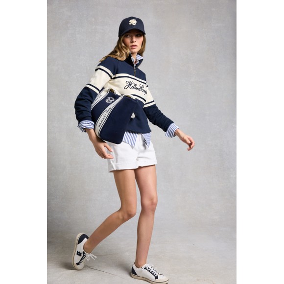 Holland Cooper Womens Blue Signature Quarter Zip Sweat #3