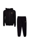 EA7 Emporio Armani Mens Black Jersey Tracksuit
