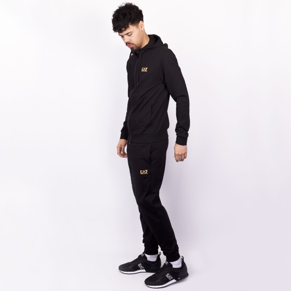 EA7 Emporio Armani Mens Black Jersey Tracksuit
