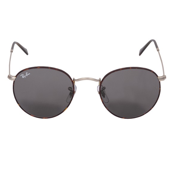 Ray-Ban Mens Silver 0RB3347 Round Metal Sunglasses