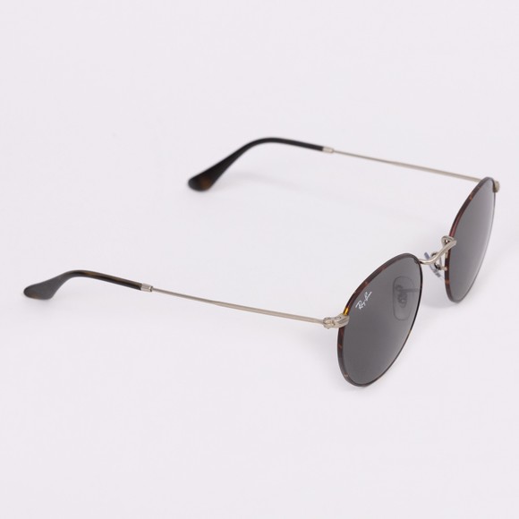 Ray-Ban Mens Silver 0RB3347 Round Metal Sunglasses main image