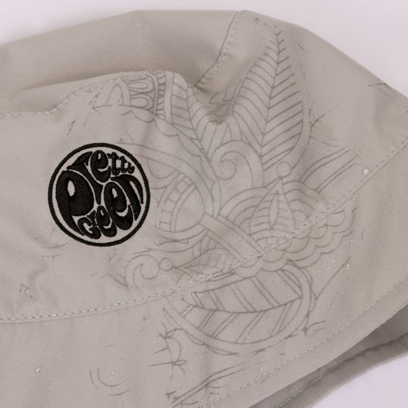 Pretty Green Mens Grey Resonance Water Reactive Bucket Hat