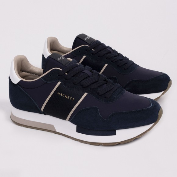 Hackett Mens Blue Keston Symbol Trainer
