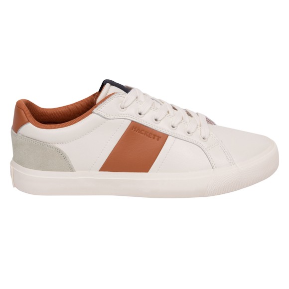Hackett Mens Off-White Blake Handle Trainer