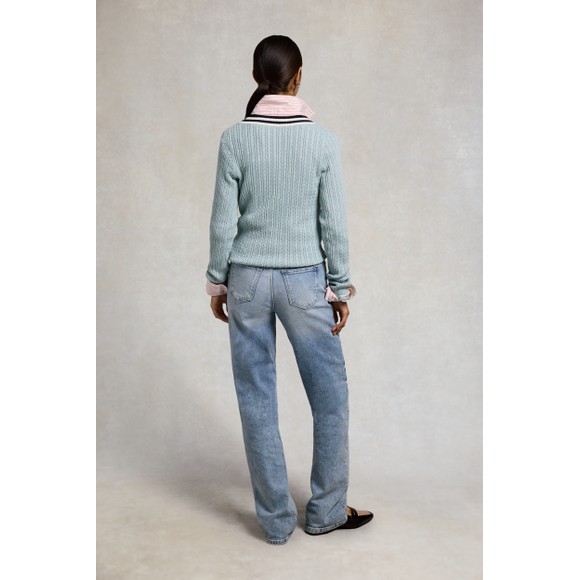 Holland Cooper Womens Blue Lucy Knitted Jumper  #3