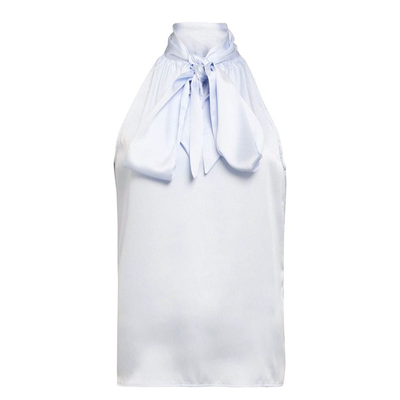 Holland Cooper Womens Blue Ariella Sleeveless Blouse #3