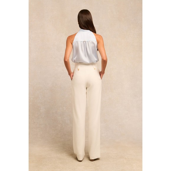 Holland Cooper Womens Blue Ariella Sleeveless Blouse #4