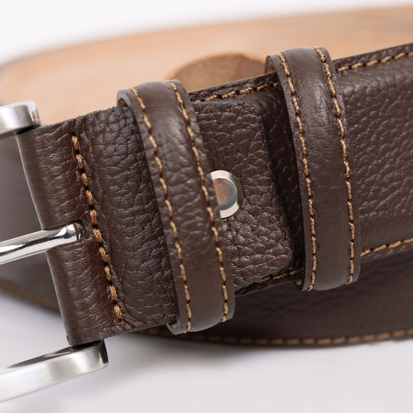 Huxley Tanner Mens Brown 40mm Johnson Mottled Belt