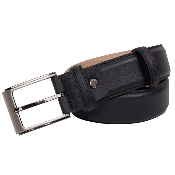 Huxley Tanner Mens Black 35mm Ballesteros Matt Formal Belt main image