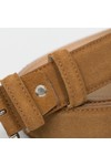 Huxley Tanner Mens Brown 35mm Palmer Suede Belt
