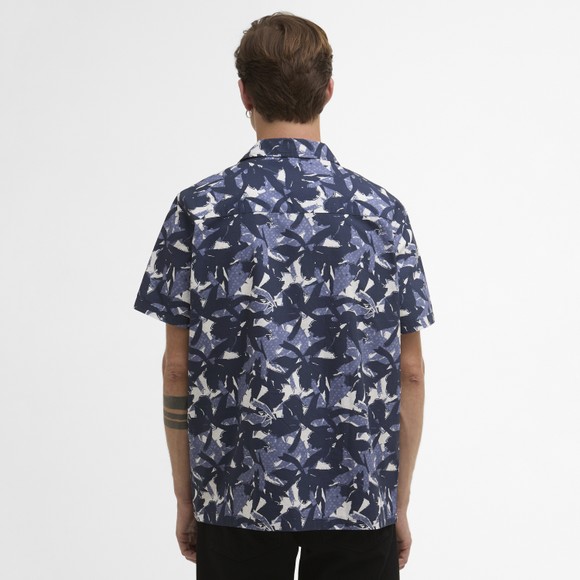 Barbour International Mens Blue Chappel Printed Short Sleeve Shirt #4