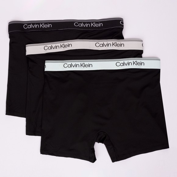 Calvin Klein Mens Black Microfiber Stretch Boxer Briefs