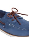 Tommy Hilfiger Mens Blue Core Suede Boat Shoe