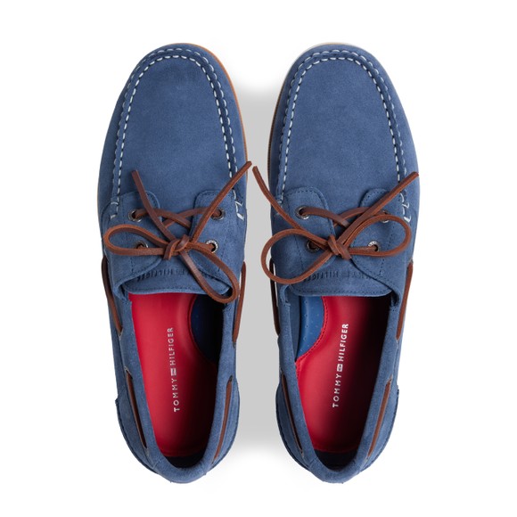 Tommy Hilfiger Mens Blue Core Suede Boat Shoe main image