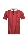 Fila Mens Red BB1 Striped Polo Shirt