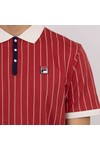 Fila Mens Red BB1 Striped Polo Shirt