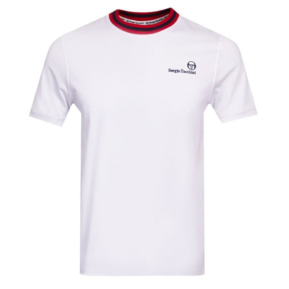 Sergio Tacchini Mens White Rainer FC T-Shirt