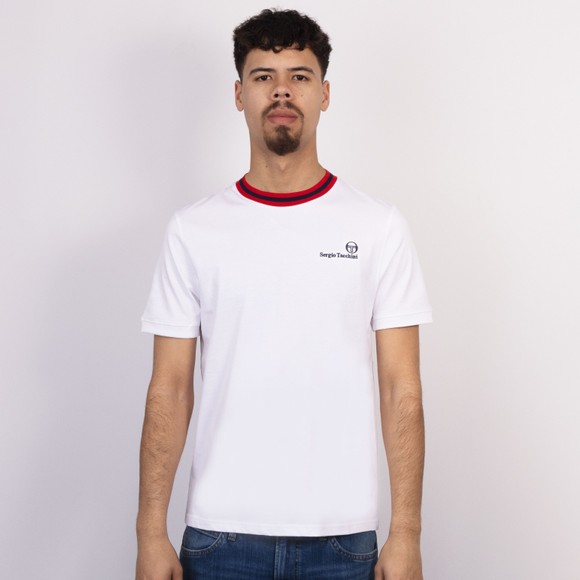 Sergio Tacchini Mens White Rainer FC T-Shirt