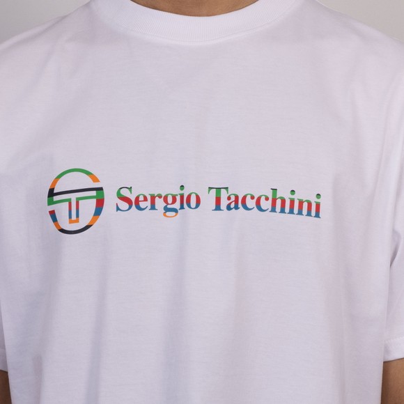 Sergio Tacchini Mens White Voletta T-Shirt #3