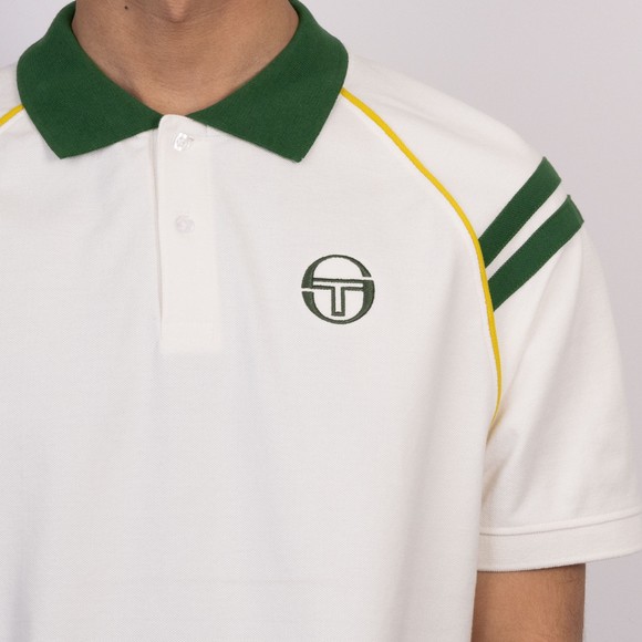 Sergio Tacchini Mens White New Cortona Polo Shirt main image