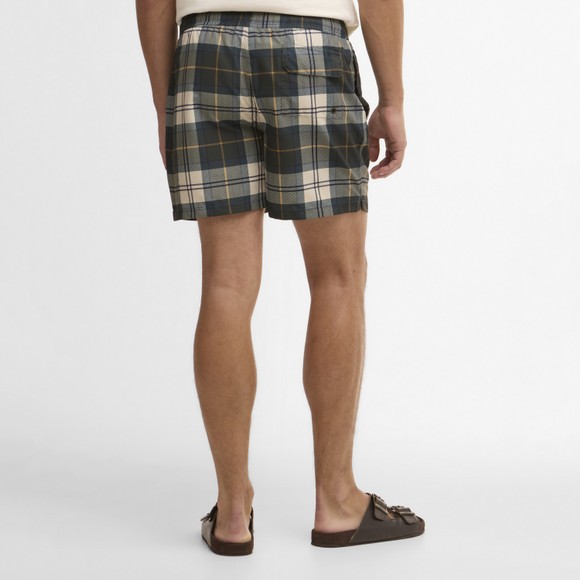 Barbour Lifestyle Mens Green Staple Tartan Swim Short #4