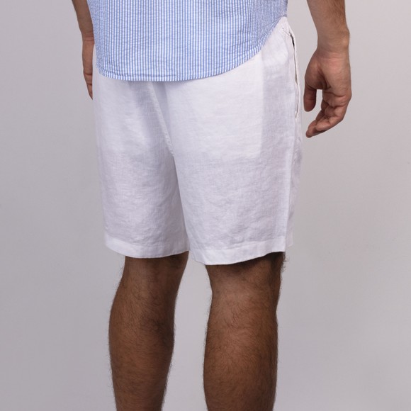 Polo Ralph Lauren Mens White Linen Prepster Short #4