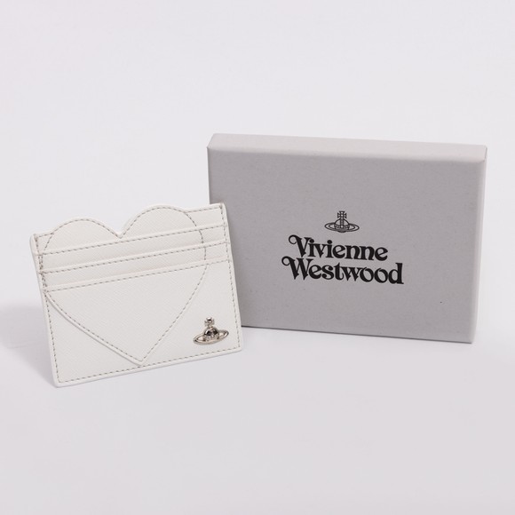 Vivienne Westwood Womens Off-White Heart Card Holder #3