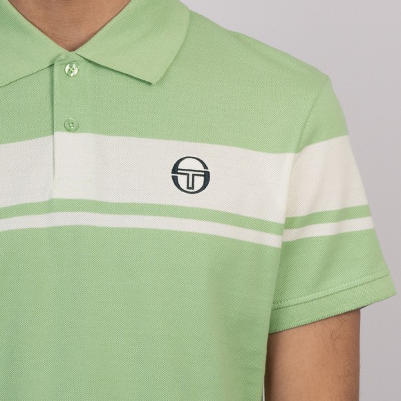 Sergio Tacchini Mens Green New Young Line Polo Shirt #3