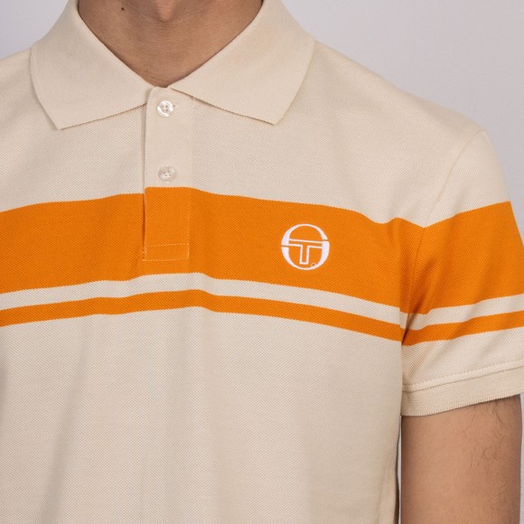 Sergio Tacchini Mens Beige New Young Line Polo Shirt #3