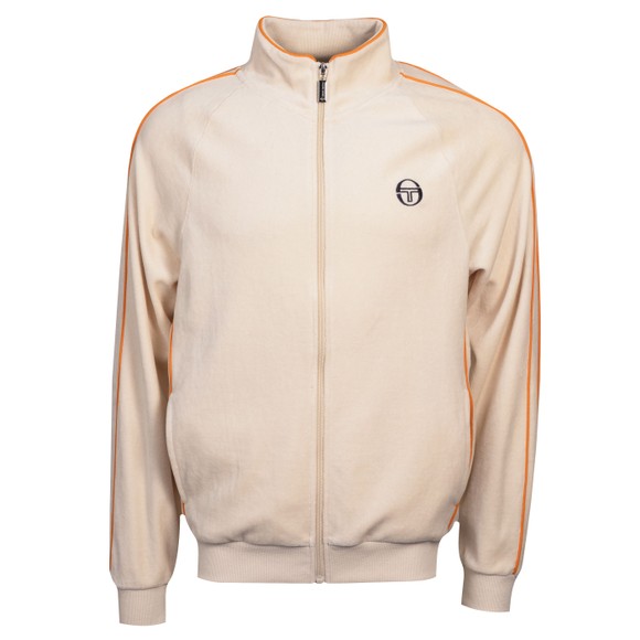 Sergio Tacchini Mens Beige Tasso Velour Track Top main image
