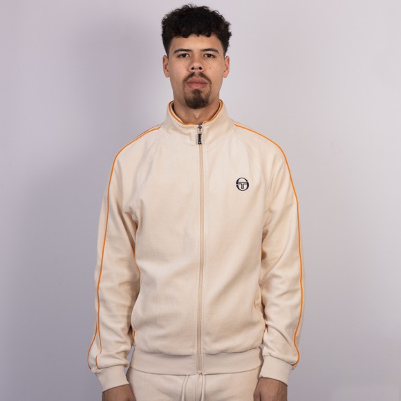 Sergio Tacchini Mens Beige Tasso Velour Track Top main image