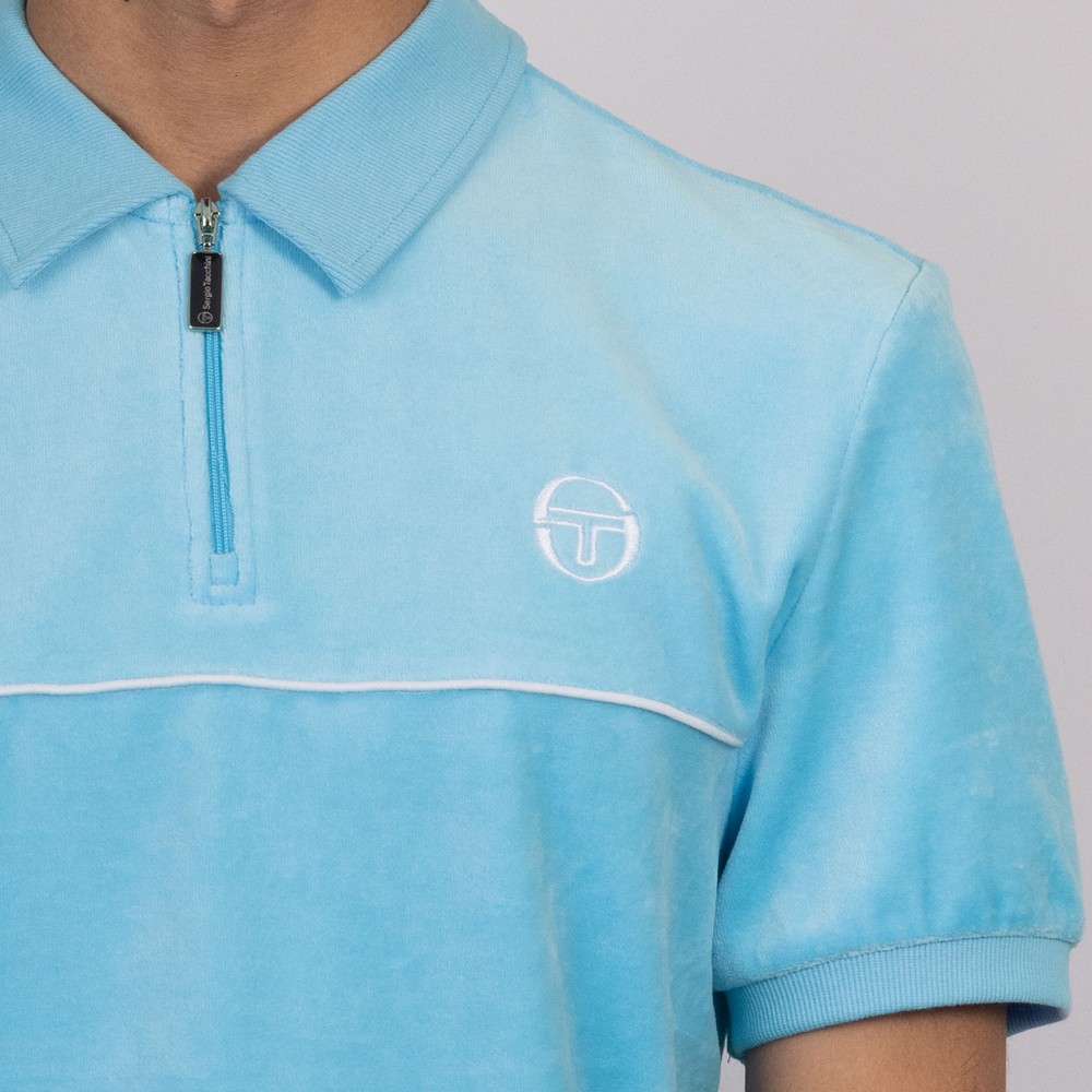 Sergio Tacchini Cardona Velour Zip Polo Shirt | Masdings