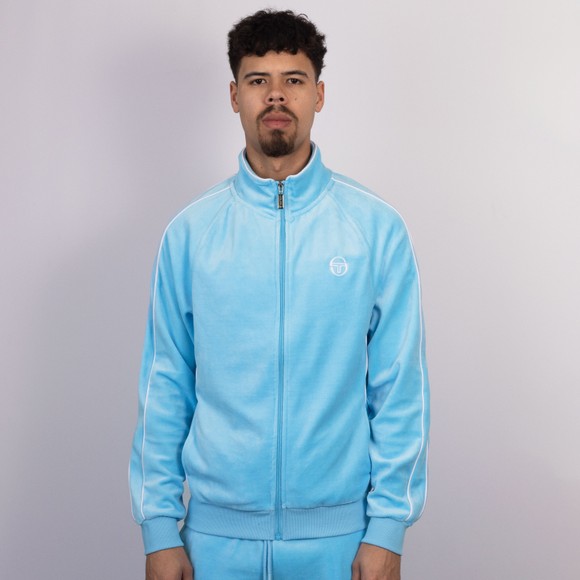 Sergio Tacchini Mens Blue Tasso Velour Track Top main image