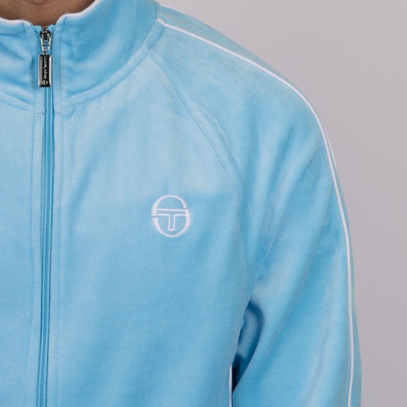 Sergio Tacchini Mens Blue Tasso Velour Track Top main image