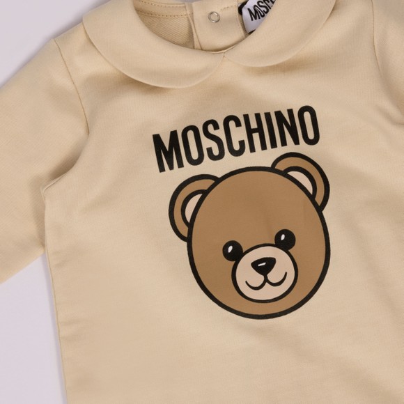 Moschino Boys Off-White Bear Babygrow #3