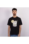 Pretty Green Mens Black Gin and Tonic T-Shirt
