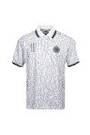 Pretty Green Mens White Outro Football Top Polo Shirt